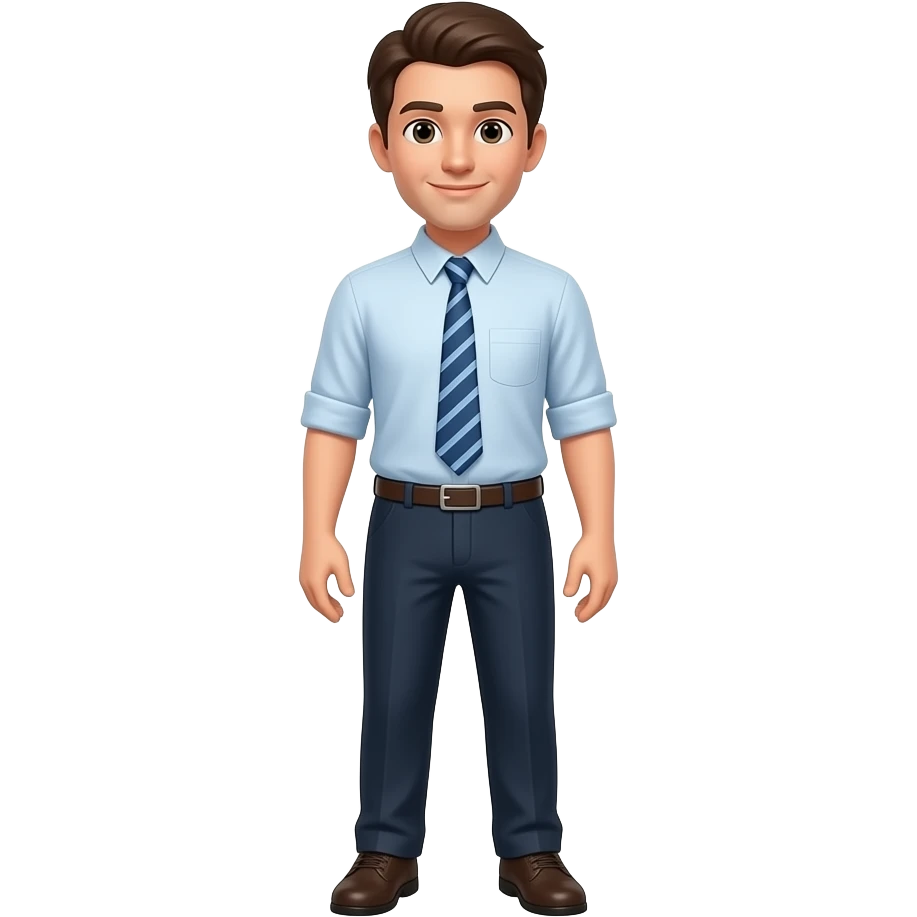 male operations manager, full body emoji