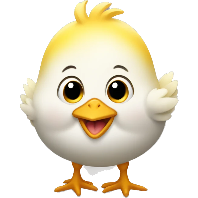 a laughing chick hatched emoji