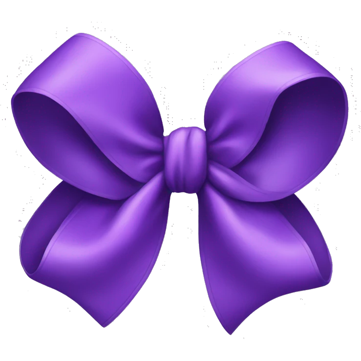 Purple bow emoji