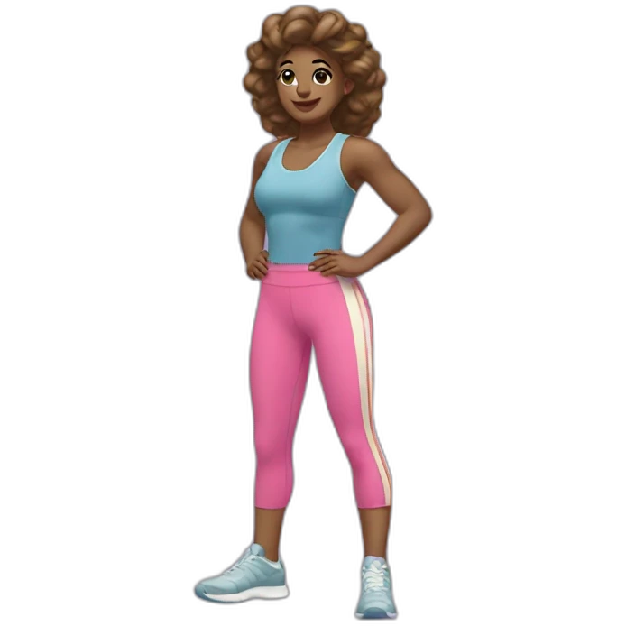 retro workout clothes emoji