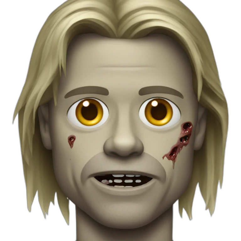 Zombie Brad Pitt emoji