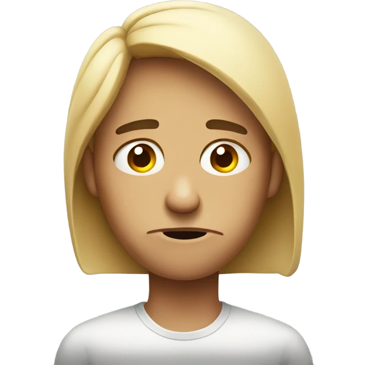 annoyed face with eye twitching  emoji