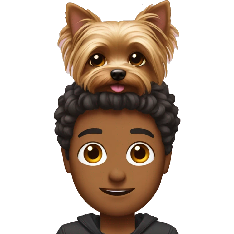 Me with yorkie emoji