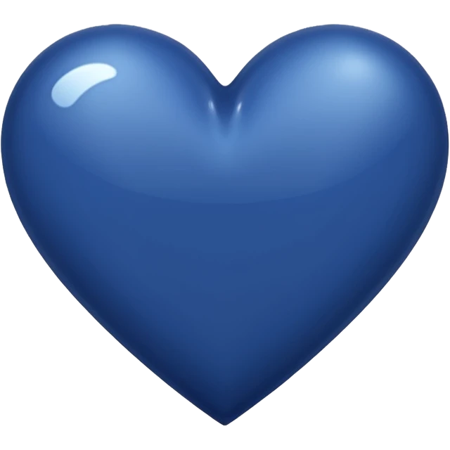 Navy blue heart emoji