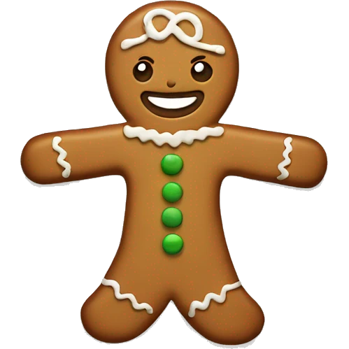 gingerbread girl cookie  emoji