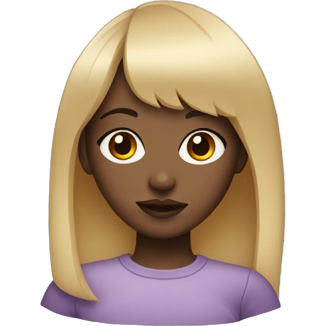 girl with a bangs and septum emoji