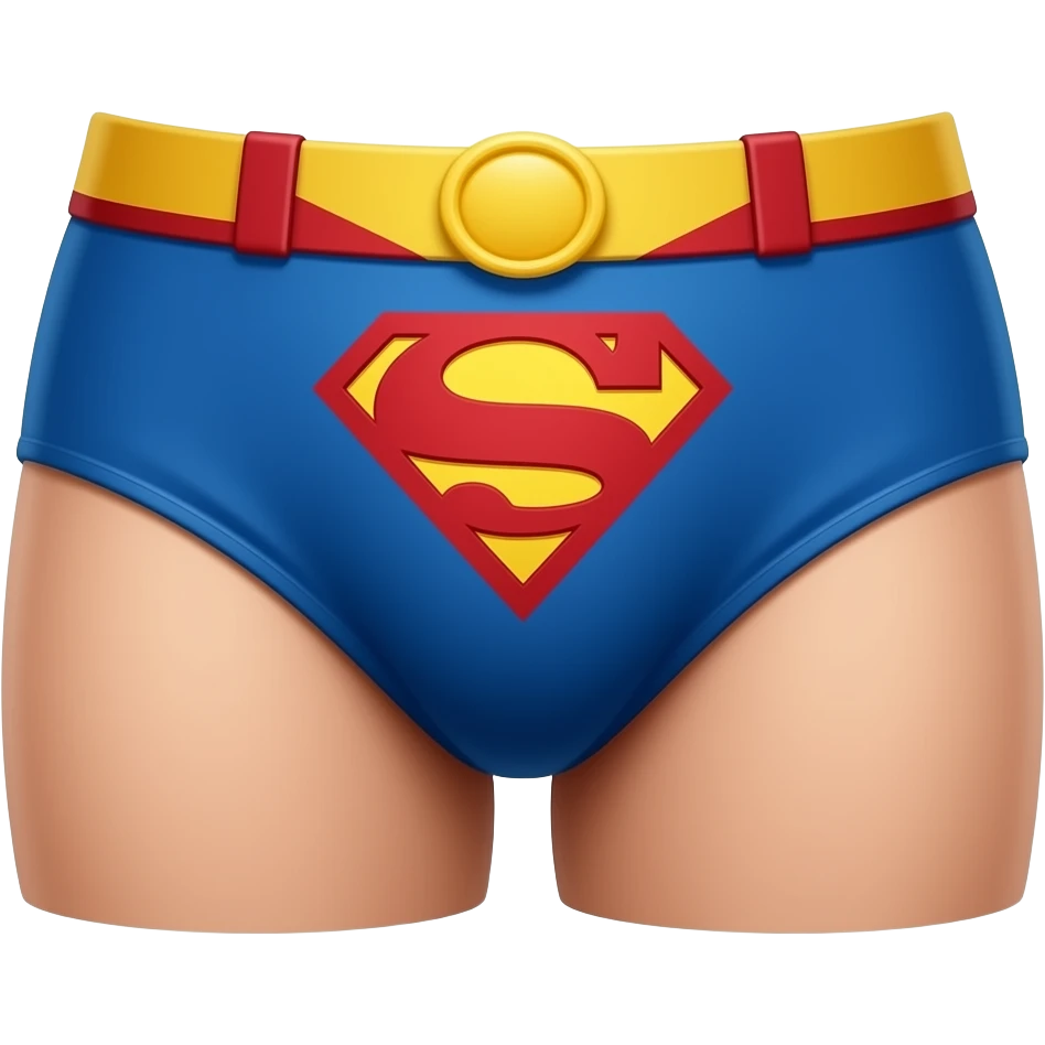 Superman fat underwear briefs hot emoji