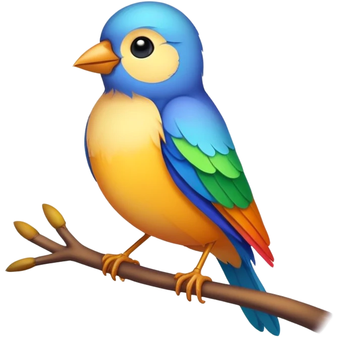 bird in morning emoji
