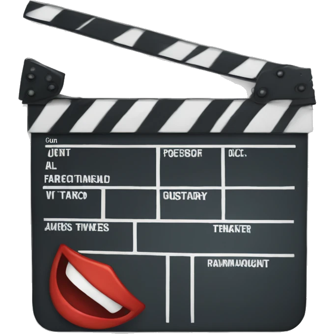 action clapboard emoji