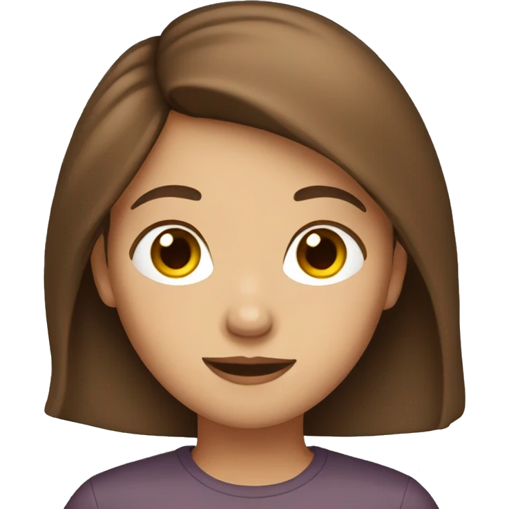girl with brown hair emoji