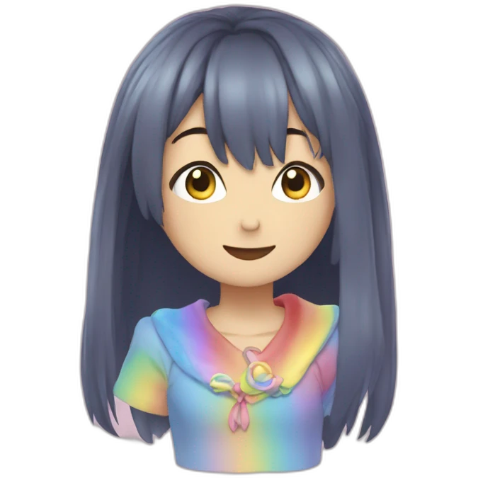 Coeur arc an ciel emoji