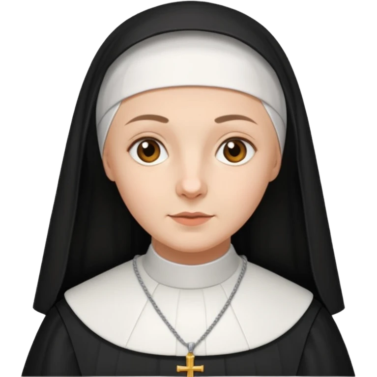 Catholic nun in traditional habit emoji