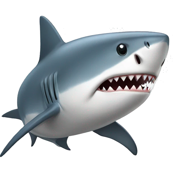 Shark with a hoodie emoji