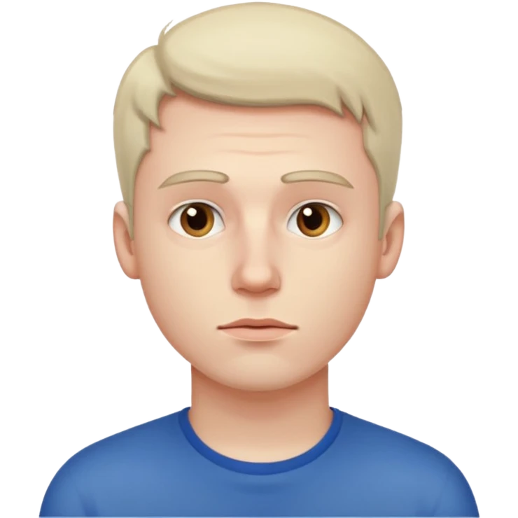 Guy not studying emoji