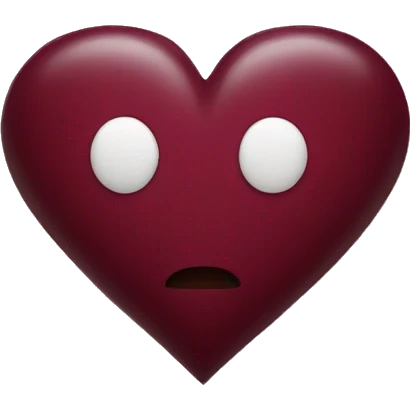 Burgundy heart emoji