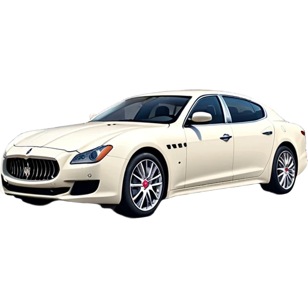 Maserati Quattroporte (2022) – cinematic-realistic Maserati Quattroporte emoji, its striking Italian design turning heads as it effortlessly maneuvers through the streets of Milan. The engine roars with Italian flair, echoing the car's racing heritage while enveloping the driver in an atmosphere of true luxury. emoji