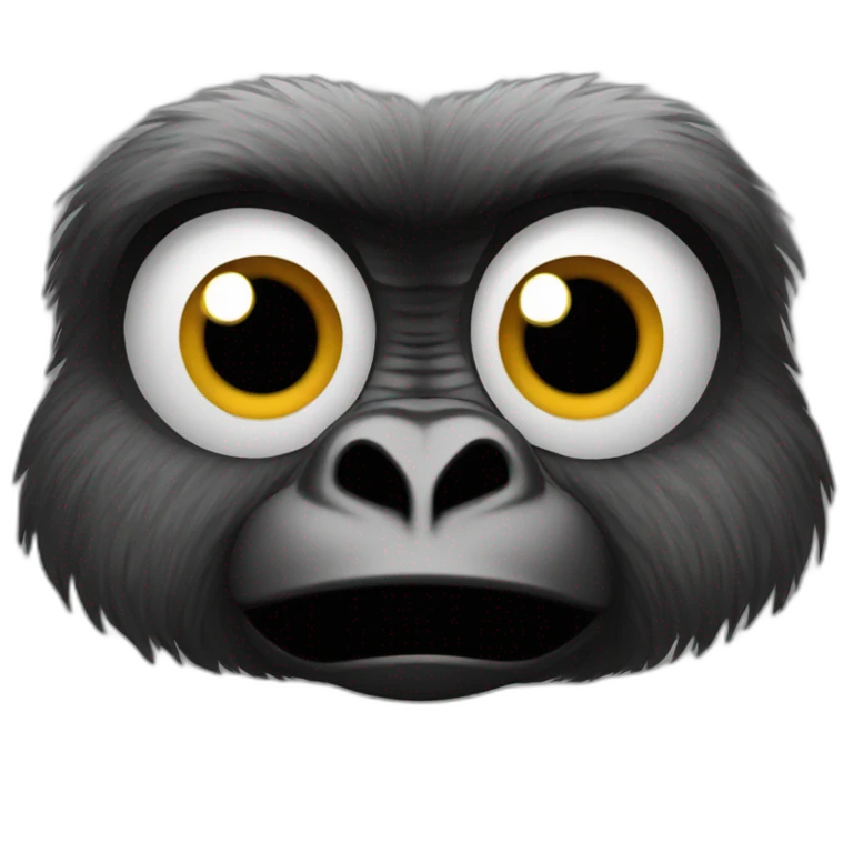 coeur yeux gorille  emoji