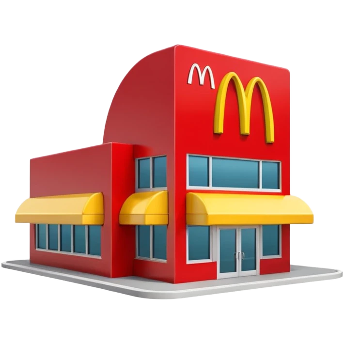 3d McDonald's building emoji