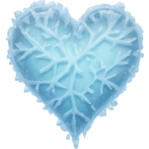 Ice heart emoji