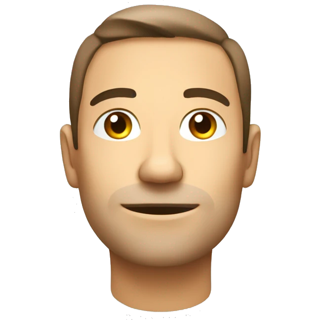 visage homme relaxé emoji