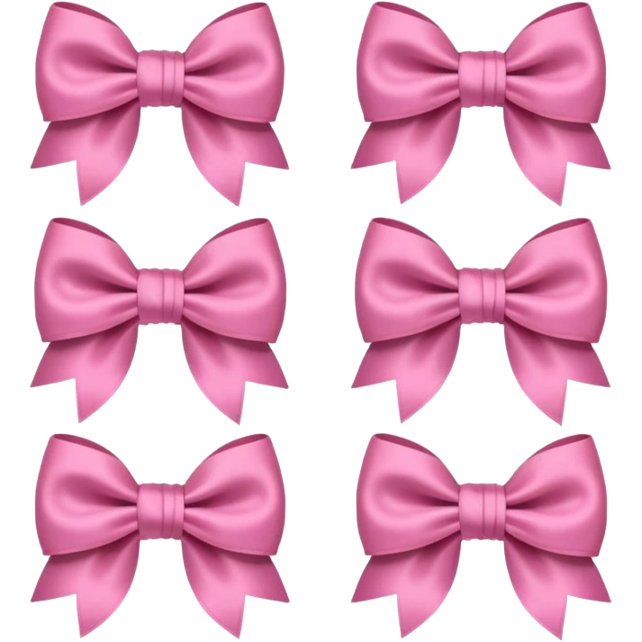Girly bows emoji
