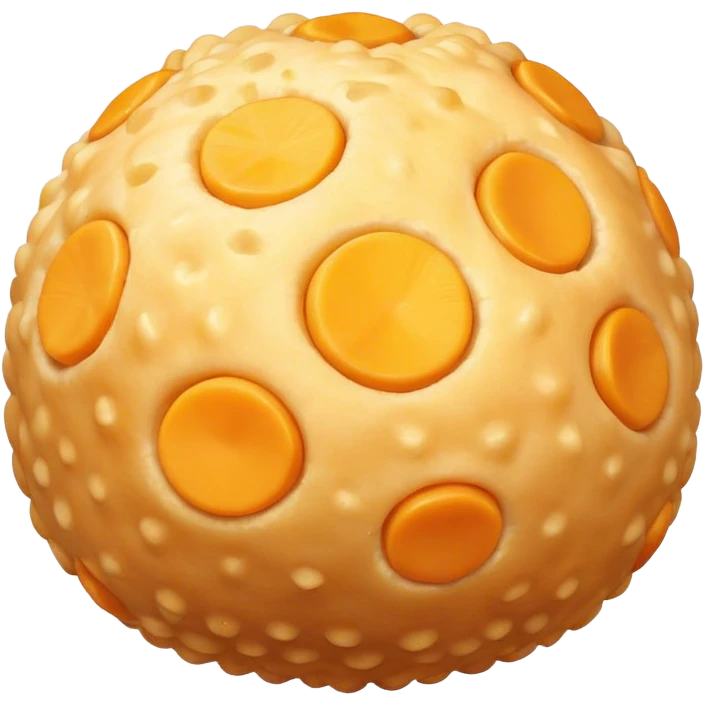 Fry cheese ball emoji