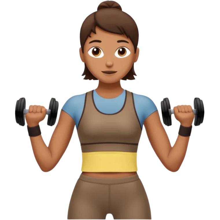 Brown workout outfit emoji