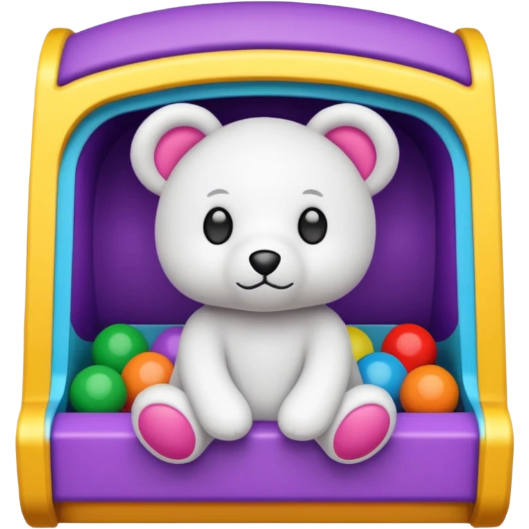 Stuffed animal in arcade emoji