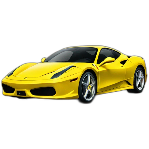 Yellow Ferrari emoji