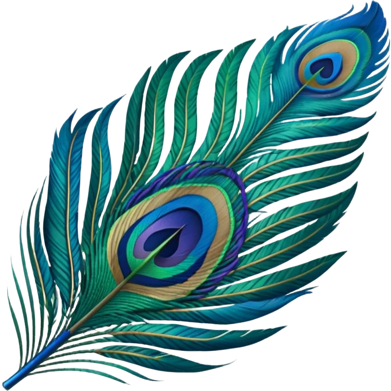 Peacock feather emoji