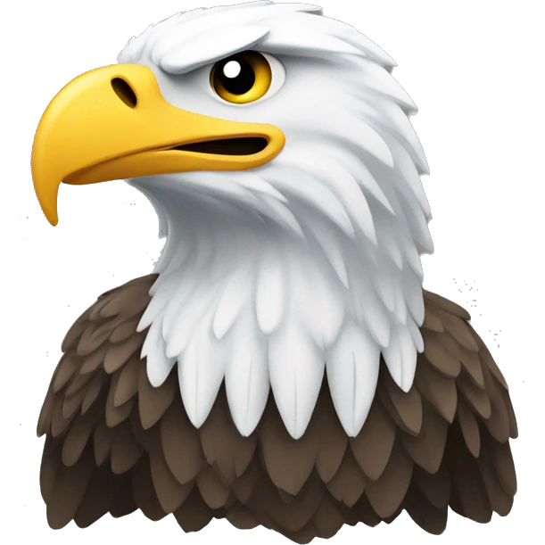 an eagle who deals in trading emoji