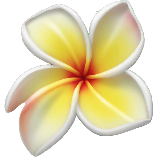 Frangipani flower emoji