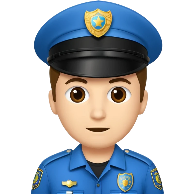 Un policía pero las características que sean de futbol emoji