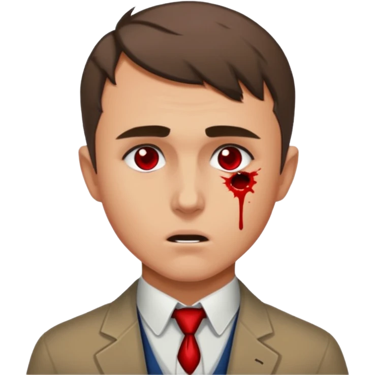 Charlie kirk with bullet hole on neck  emoji
