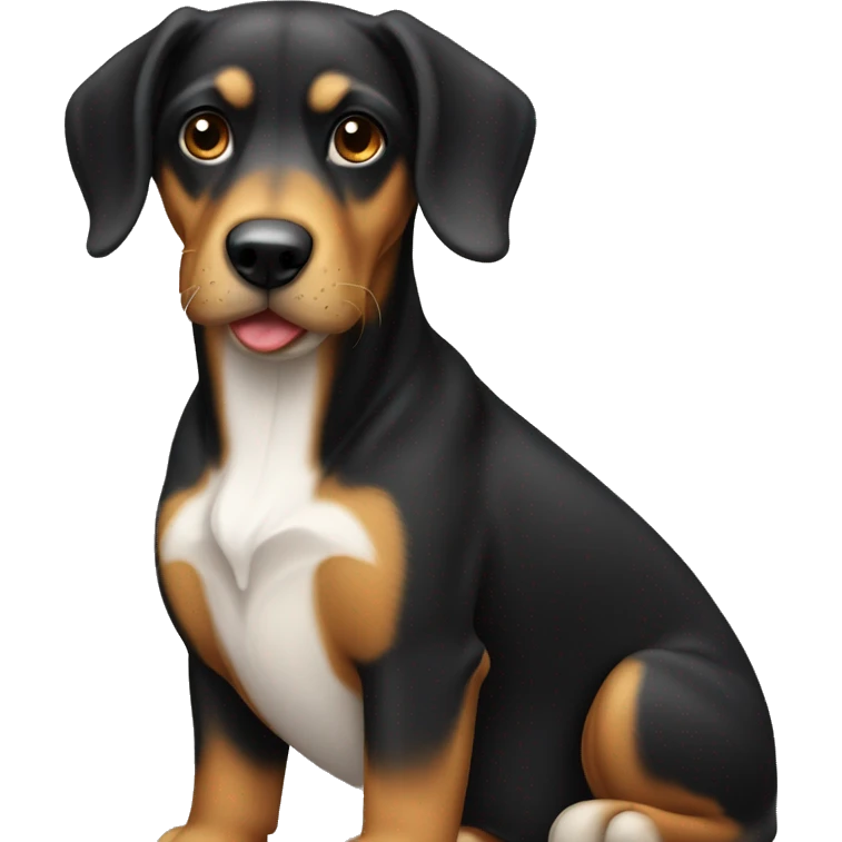 Black and tan dashoound emoji