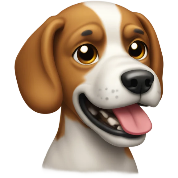 Dog taking a shit emoji