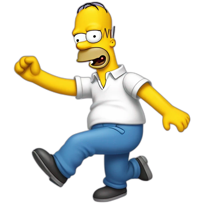 Homer simpson qui danse emoji