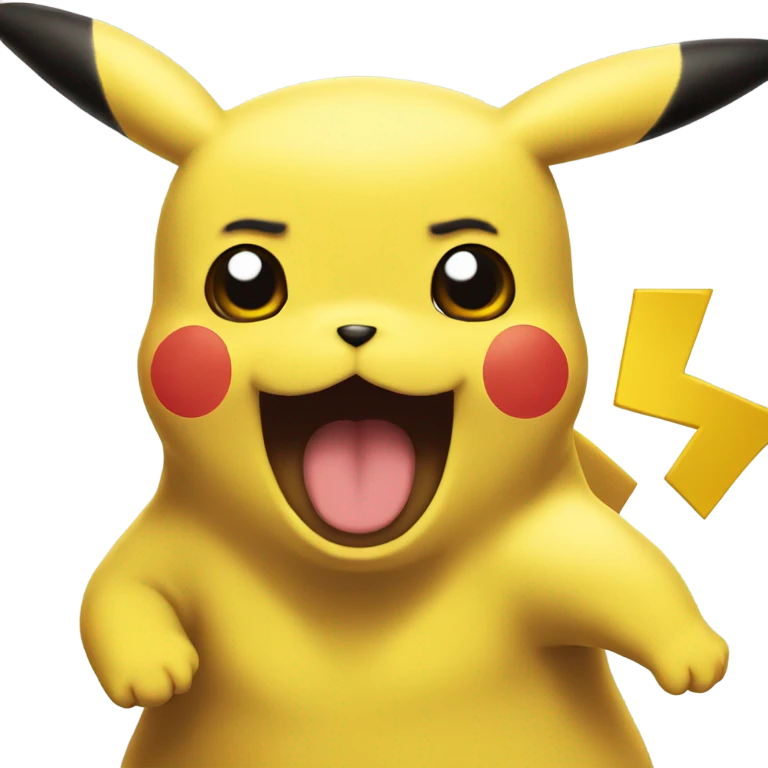 Surprised pikachu  emoji