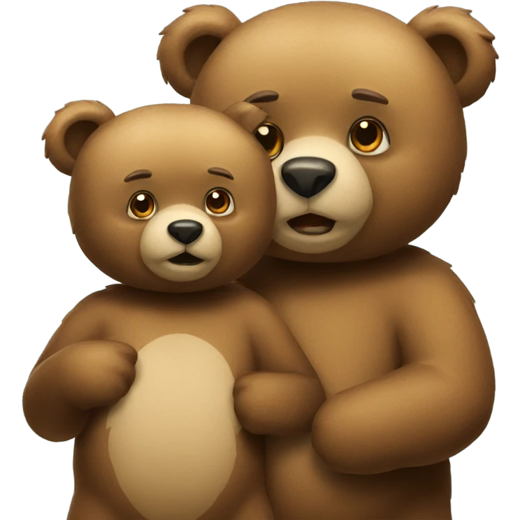Two bears emoji