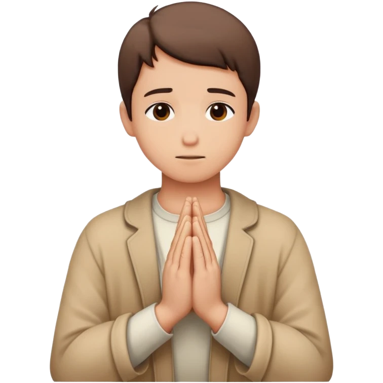 person praying with hands clasped emoji
