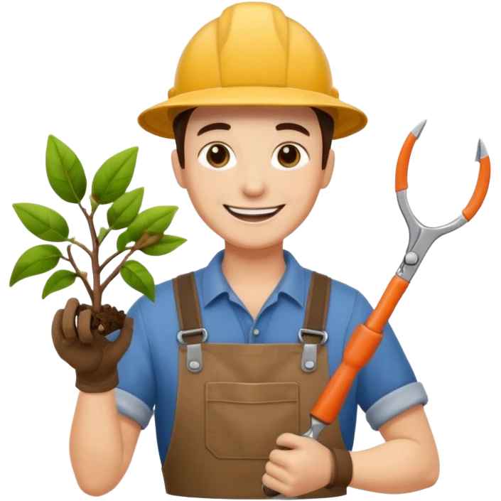 GARDENER WITH SESORS emoji