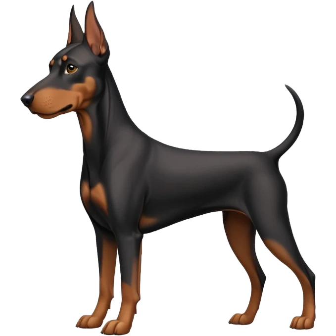 A doberman dog emoji