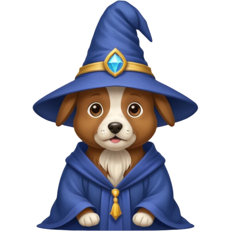 Dog wizard emoji