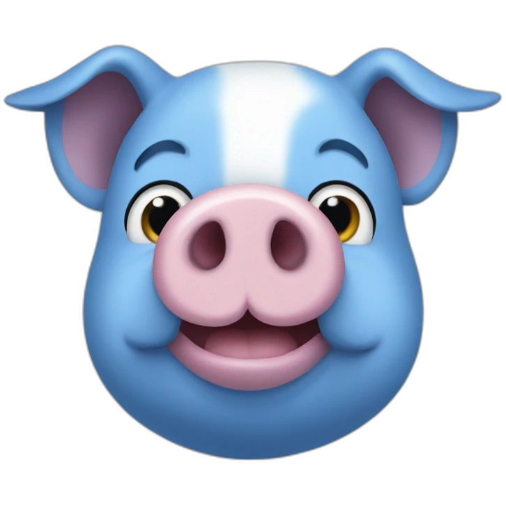 blue pig emoji
