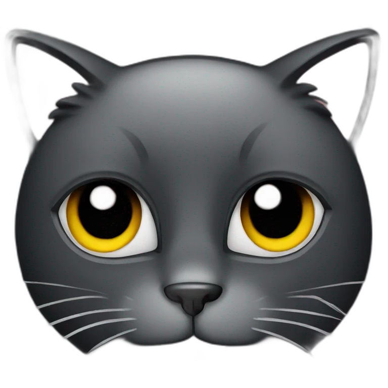 Black cat face emoji
