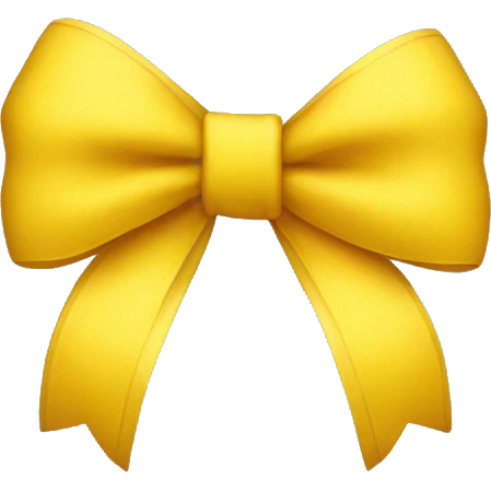 Yellow bow  emoji