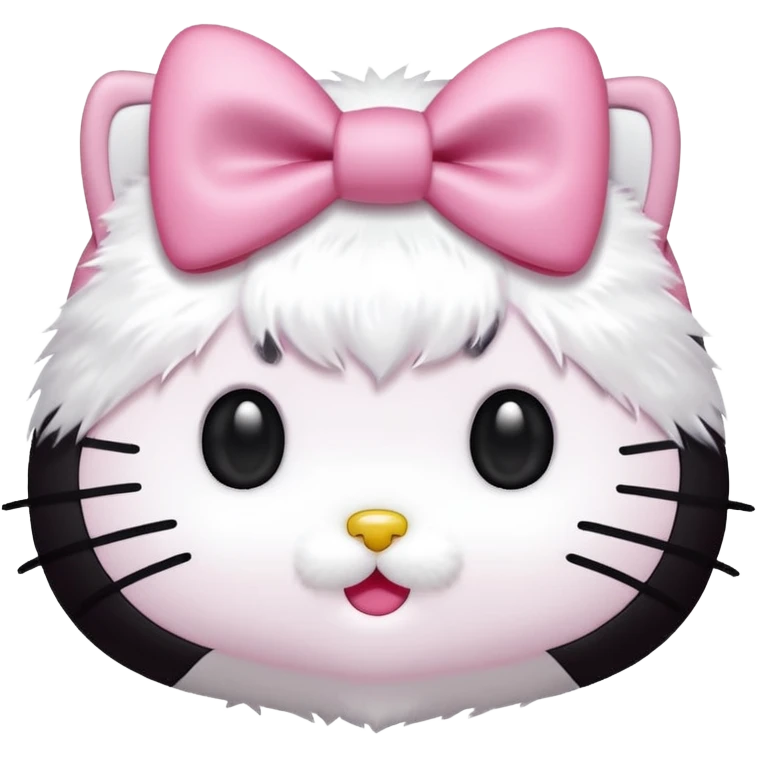 hello kitty rosto com laço rosa emoji