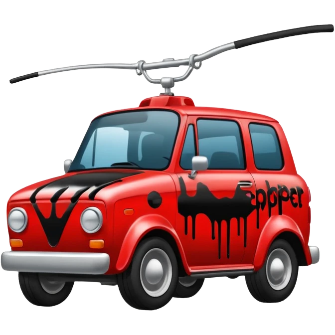 make graffiti with the word chopper emoji