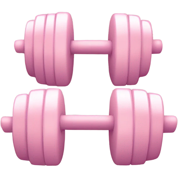 Light pink weights emoji