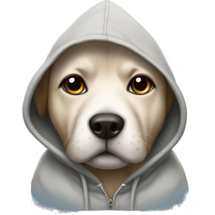 Dog in a hoodie emoji